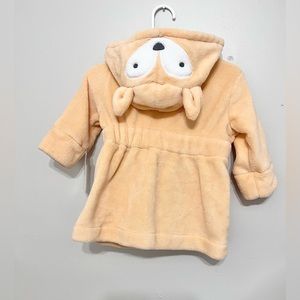 Cute Baby Cloud Island Soft Plush Hooded Fox Robe 6-9 Months NWT
